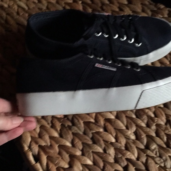 Superga 2790 ACOTW navy platform sneakers - Picture 3 of 7